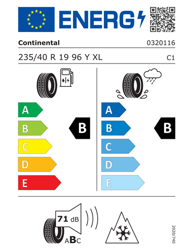 CONTINENTAL ALLSEASONCONTACT 2 EV 235/40 R19 96Y XL