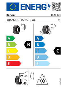 BARUM POLARIS 6 EV 185/65 R15 92T XL 2