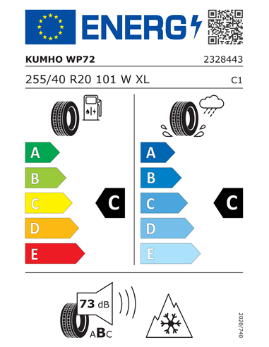 KUMHO WP72 255/40 R20 101W XL KUMHO WP72 255/40 R20 101W XL