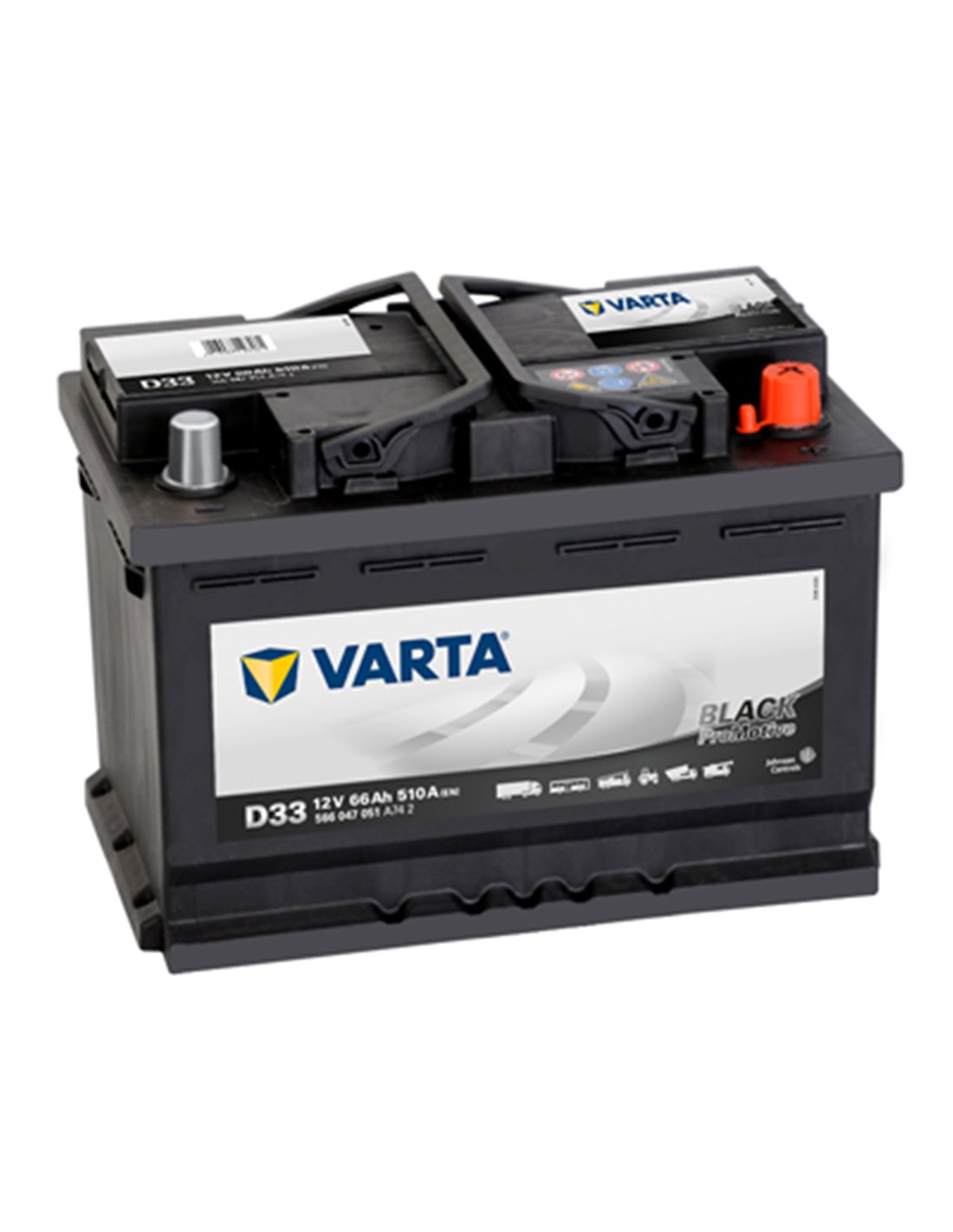 VARTA Promotive Black 12V 66Ah 510A - Borna Normala (dreapta +)