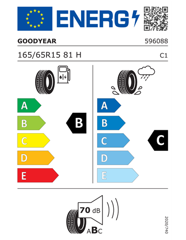 GOODYEAR EFFICIENTGRIP PERFORMANCE 165/65 R15 81H