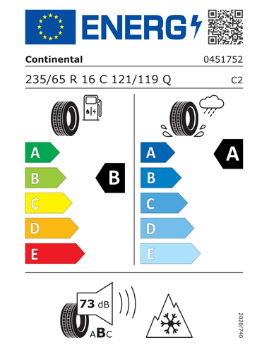 CONTINENTAL VANCONTACT 4SEASON 235/65 R16C 121/119Q
