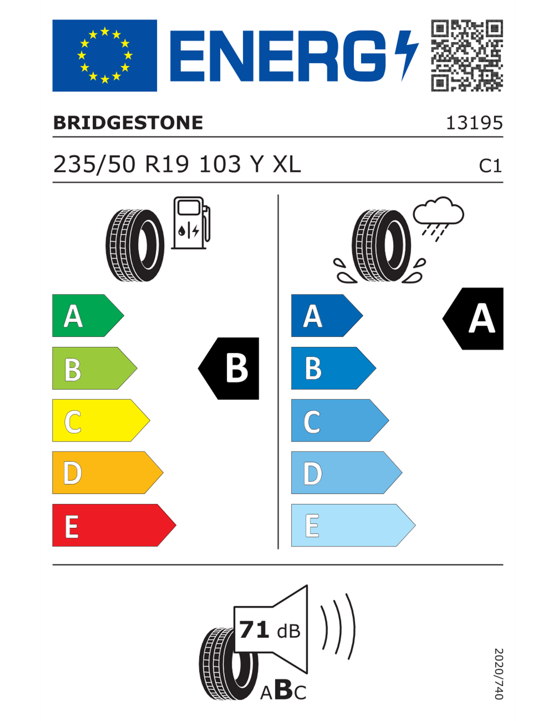 BRIDGESTONE TURANZA T005AD AO 235/50 R19 103Y XL