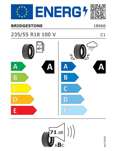 BRIDGESTONE TURANZA ECO 235/55 R18 100V