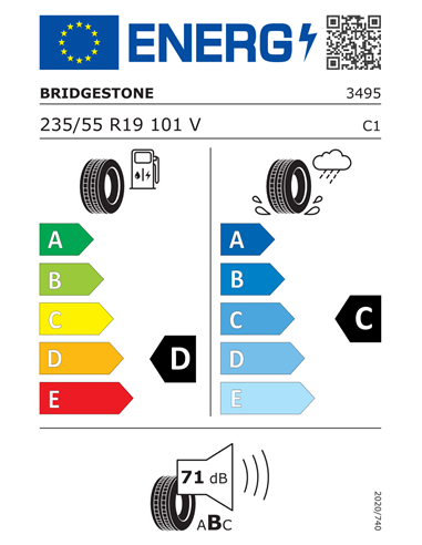 BRIDGESTONE DUELER HP SPORT 235/55 R19 101V