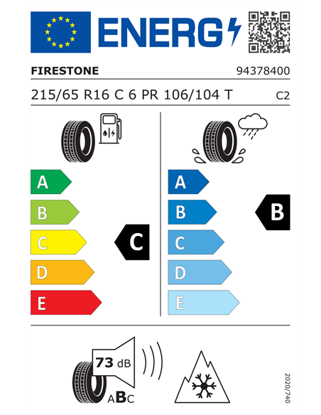 FIRESTONE VANHAWK MULTISEASON 6PR 215/65 R16C 106/104T