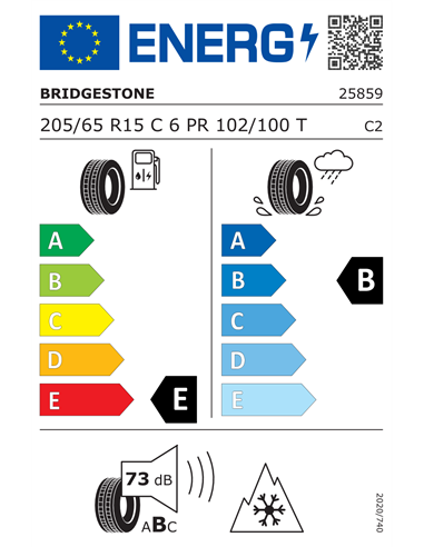 BRIDGESTONE BLIZZAK W810 205/65 R15C 102/100T