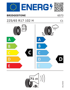 BRIDGESTONE DUELER HT 687 225/65 R17 102H 2