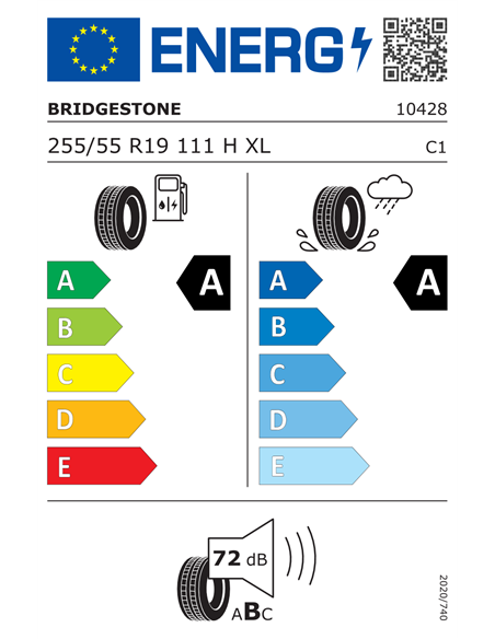 BRIDGESTONE ALENZA 001 (AO) 255/55 R19 111H XL