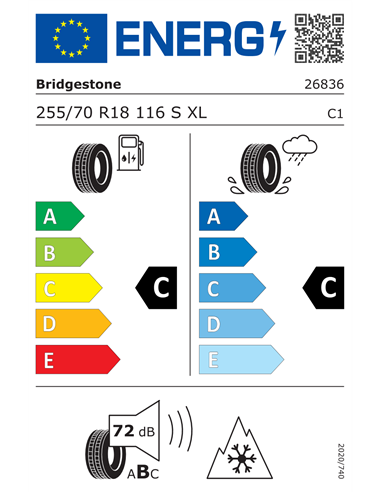BRIDGESTONE DUELER ALL TERRAIN AT002 255/70 R18 116S XL BRIDGESTONE DUELER ALL TERRAIN AT002 255/70 R18 116S XL