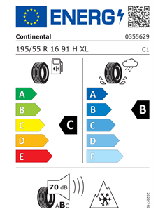CONTINENTAL CONTIWINTERCONTACT TS 870 195/55 R16 91H XL 2