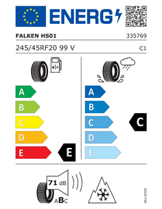 FALKEN EUROWINTER HS01 245/45 R20 99V RUNFLAT 2