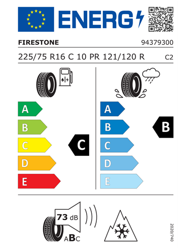 FIRESTONE VANHAWK MULTISEASON 10PR 225/75 R16C 121/120R FIRESTONE VANHAWK MULTISEASON 10PR 225/75 R16C 121/120R