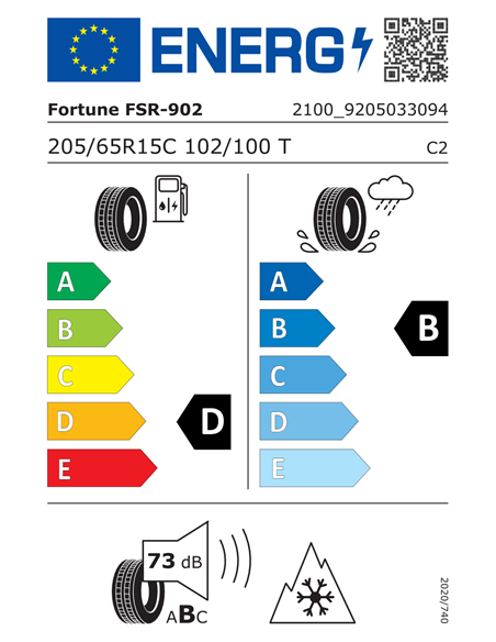 FORTUNE SNOWFUN FSR-902 205/65 R15C 102/100T