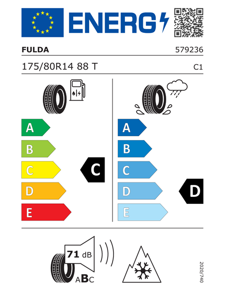 FULDA MULTICONTROL 175/80 R14 88T