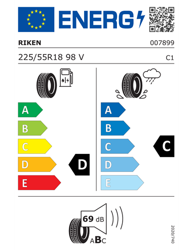 RIKEN 701 225/55 R18 98V RIKEN 701 225/55 R18 98V