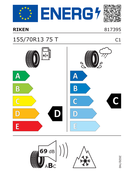RIKEN ALL SEASON 155/70 R13 75T