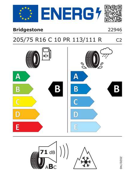BRIDGESTONE DURAVIS ALL SEASON 10PR 205/75 R16C 113/111R