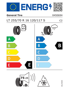 GENERAL TIRE GRABBER AT3 255/70 R16 120/117S 2