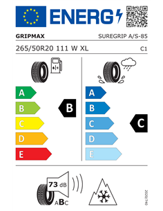 GRIPMAX SUREGRIP AS 265/50 R20 111W XL 2