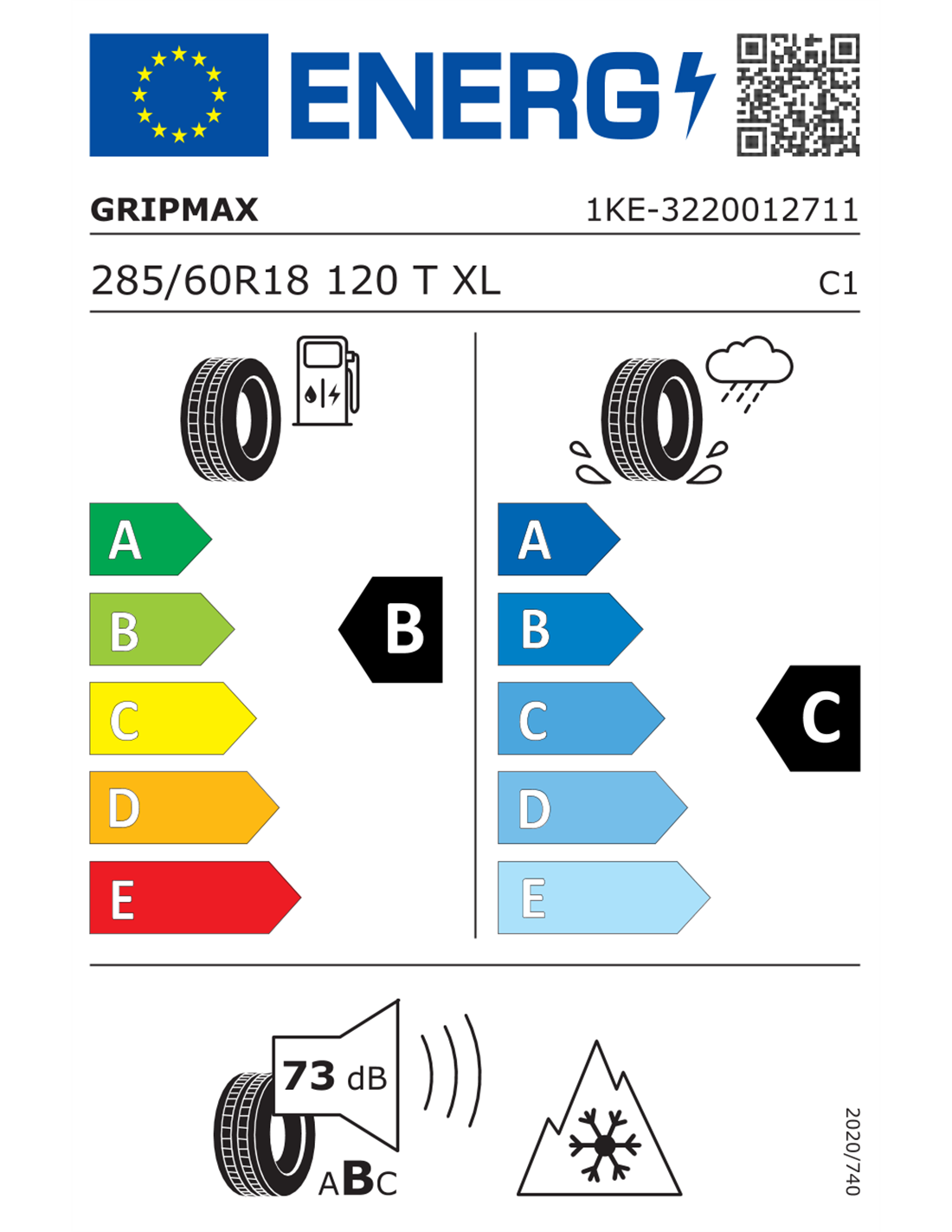 GRIPMAX INCEPTION AT 285/60 R18 120T XL