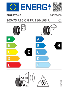 FIRESTONE VANHAWK MULTISEASON 8PR 205/75 R16C 110/108R 2