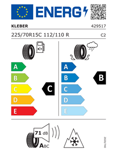 KLEBER TRANSALP 2+ 225/70 R15C 112/110R 2