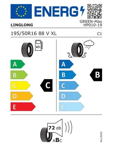 LINGLONG GREEN-MAX HP010 195/50 R16 88V XL