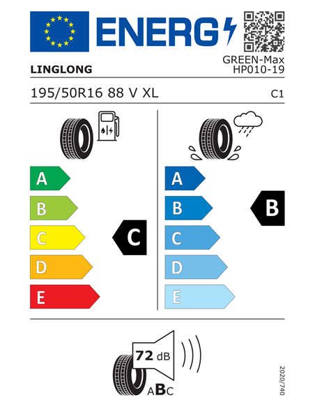 LINGLONG GREEN-MAX HP010 195/50 R16 88V XL