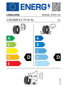 LINGLONG R701 135/80 R13 74N XL 2