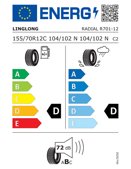 LINGLONG R701 155/70 R12C 104/102N