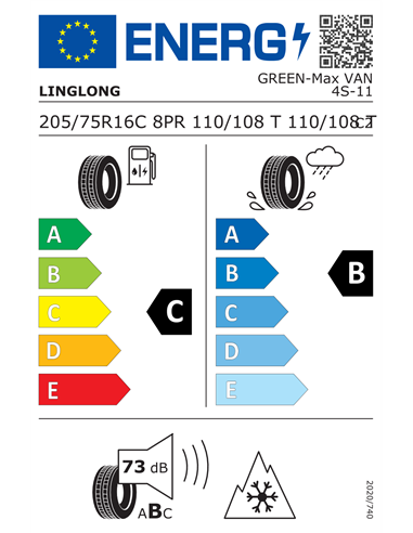 LINGLONG GREENMAX VAN 4SEASON 10PR 205/75 R16C 110/108T LINGLONG GREENMAX VAN 4SEASON 10PR 205/75 R16C 110/108T