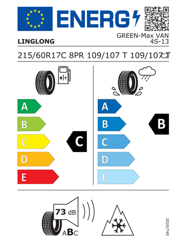 LINGLONG GREENMAX VAN 4SEASON 8PR 215/60 R17C 109/107T LINGLONG GREENMAX VAN 4SEASON 8PR 215/60 R17C 109/107T
