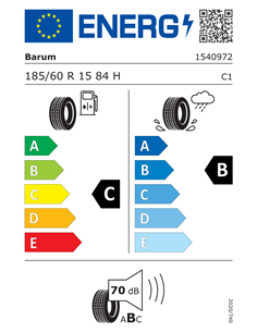 BARUM BRAVURIS 5HM 185/60 R15 84H 2