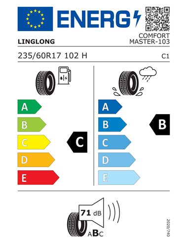 LINGLONG COMFORTMASTER 235/60 R17 102H LINGLONG COMFORTMASTER 235/60 R17 102H