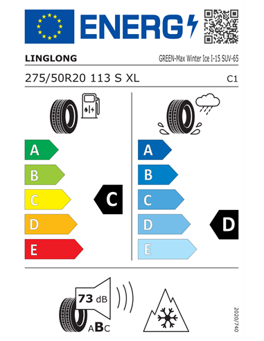 LINGLONG G-M W ICE I-15 SUV 275/50 R20 113S XL LINGLONG G-M W ICE I-15 SUV 275/50 R20 113S XL