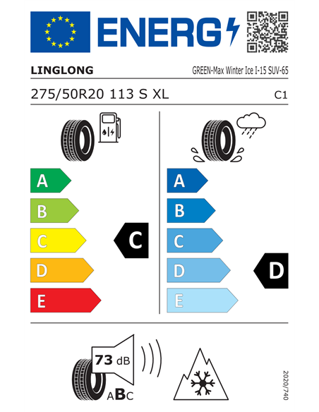 LINGLONG G-M W ICE I-15 SUV 275/50 R20 113S XL