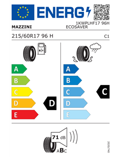 MAZZINI ECOSAVER 215/60 R17 96H 2