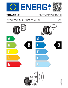 TRIANGLE CONNEX VAN TV701 225/75 R16C 121/120S 2