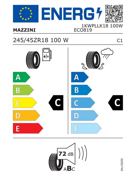 MAZZINI ECO819 245/45 R18 100W