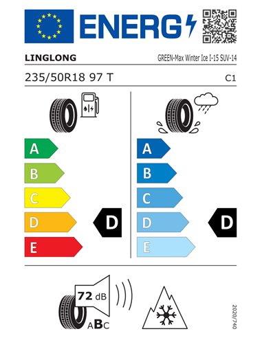LINGLONG G-M W ICE I-15 SUV 235/50 R18 97T LINGLONG G-M W ICE I-15 SUV 235/50 R18 97T