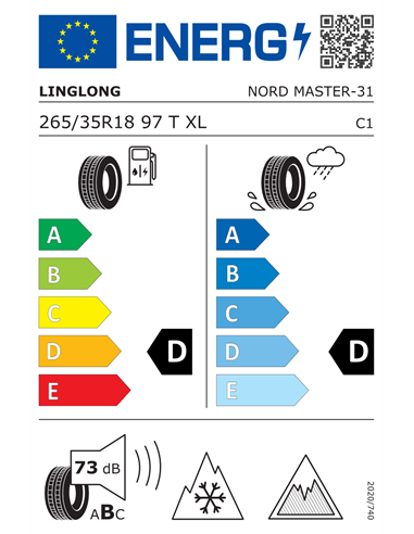 LINGLONG NORD MASTER 265/35 R18 97T XL LINGLONG NORD MASTER 265/35 R18 97T XL