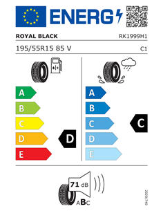 ROYAL BLACK ROYAL MILE 195/55 R15 85V 2