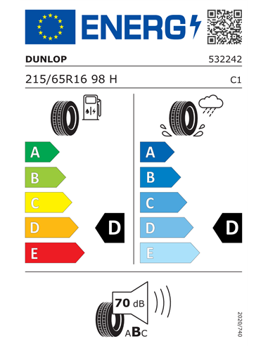 DUNLOP GRANDTREK ST20 215/65 R16 98H