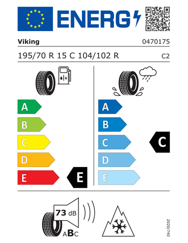 VIKING WINTECH VAN 8PR 195/70 R15C 104/102R