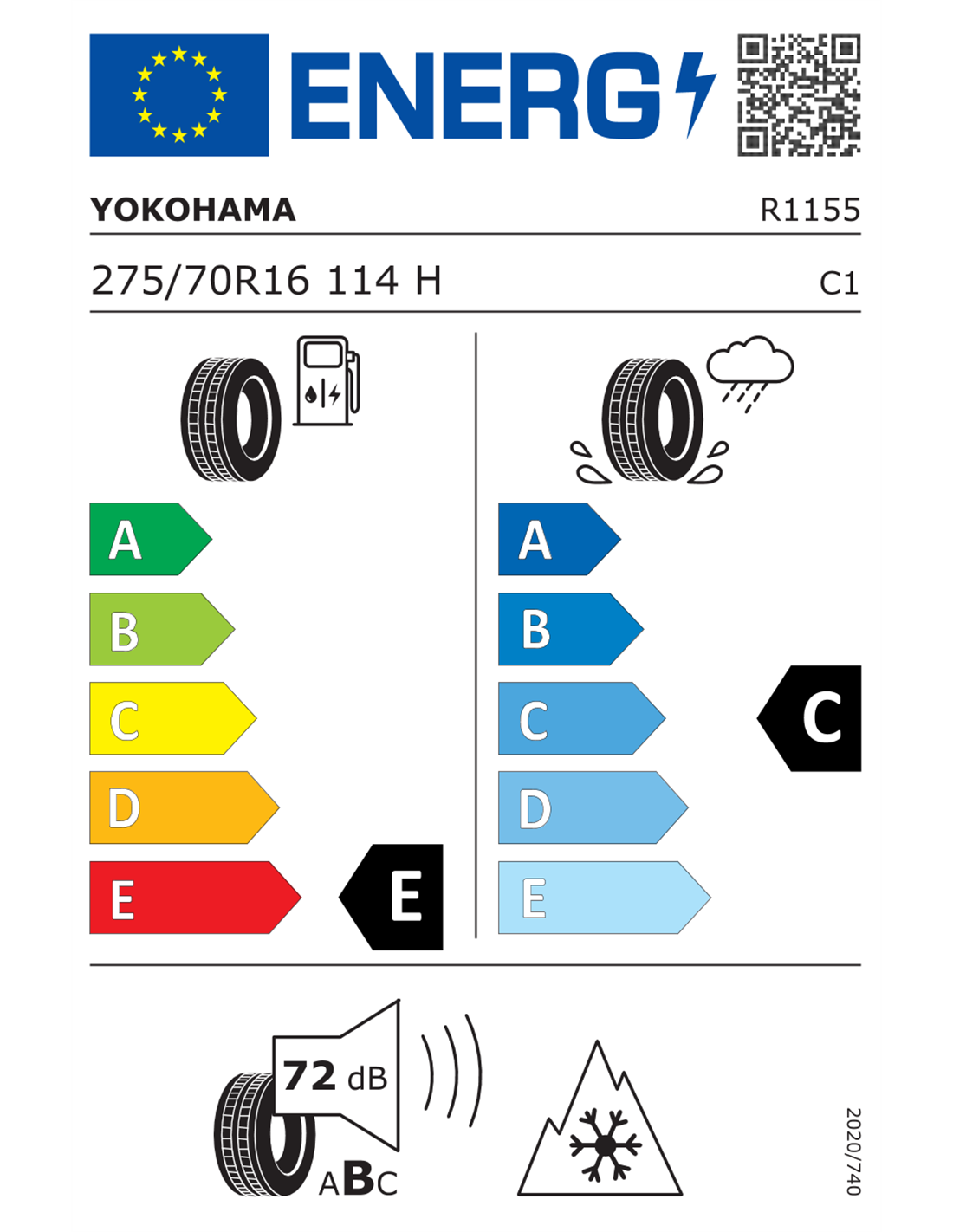 YOKOHAMA GEOLANDAR AT G015 275/70 R16 114H