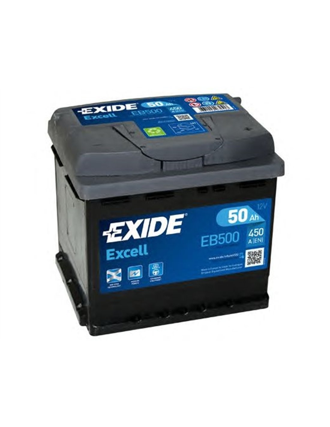 EXIDE EXCELL 12V 50Ah 450A