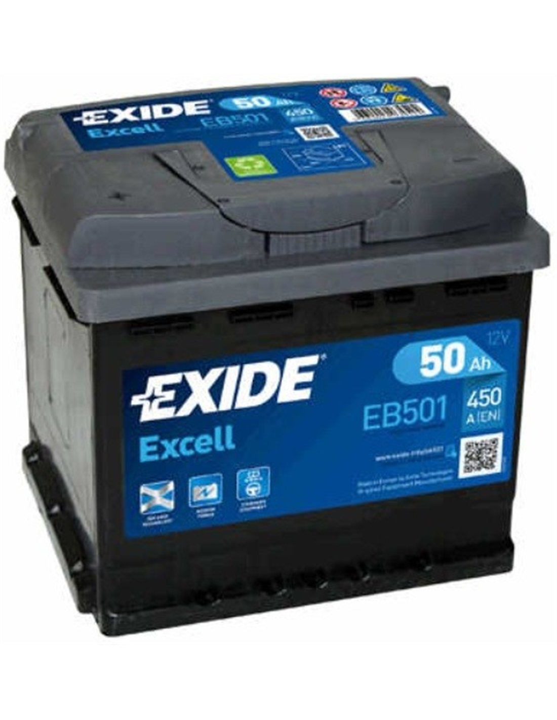 EXIDE Excell 12V 50Ah 450A
