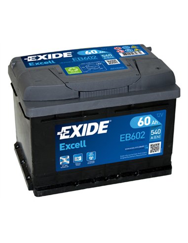 EXIDE EXCELL 12V 60Ah 540A