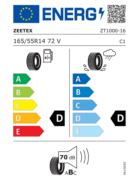 ZEETEX ZT1000 165/55 R14 72V